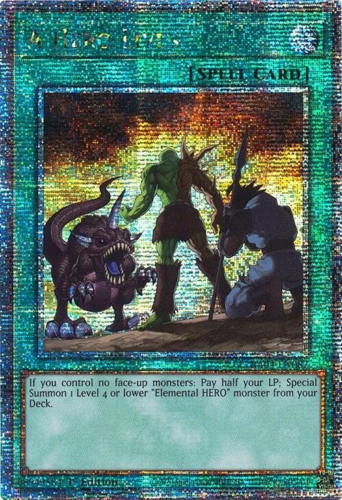 A Hero Lives [RA04-EN087] Quarter Century Secret Rare | Exor Games Bridgewater