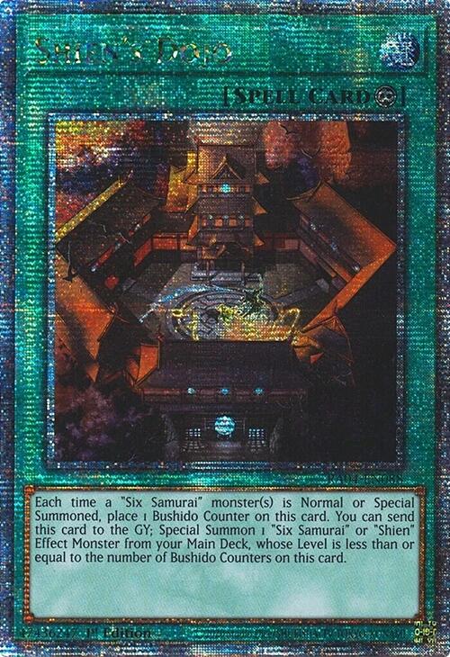 Shien's Dojo [RA04-EN088] Quarter Century Secret Rare | Exor Games Bridgewater
