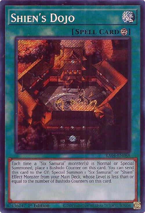 Shien's Dojo [RA04-EN088] Secret Rare | Exor Games Bridgewater