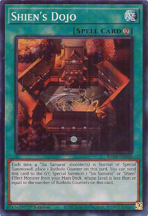 Shien's Dojo [RA04-EN088] Super Rare | Exor Games Bridgewater