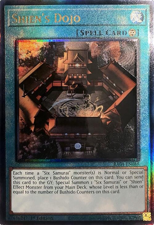 Shien's Dojo [RA04-EN088] Prismatic Ultimate Rare | Exor Games Bridgewater