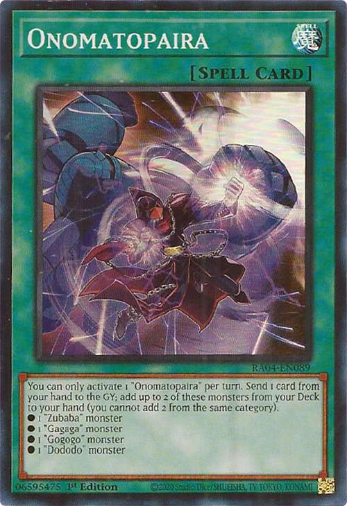 Onomatopaira [RA04-EN089] Super Rare | Exor Games Bridgewater