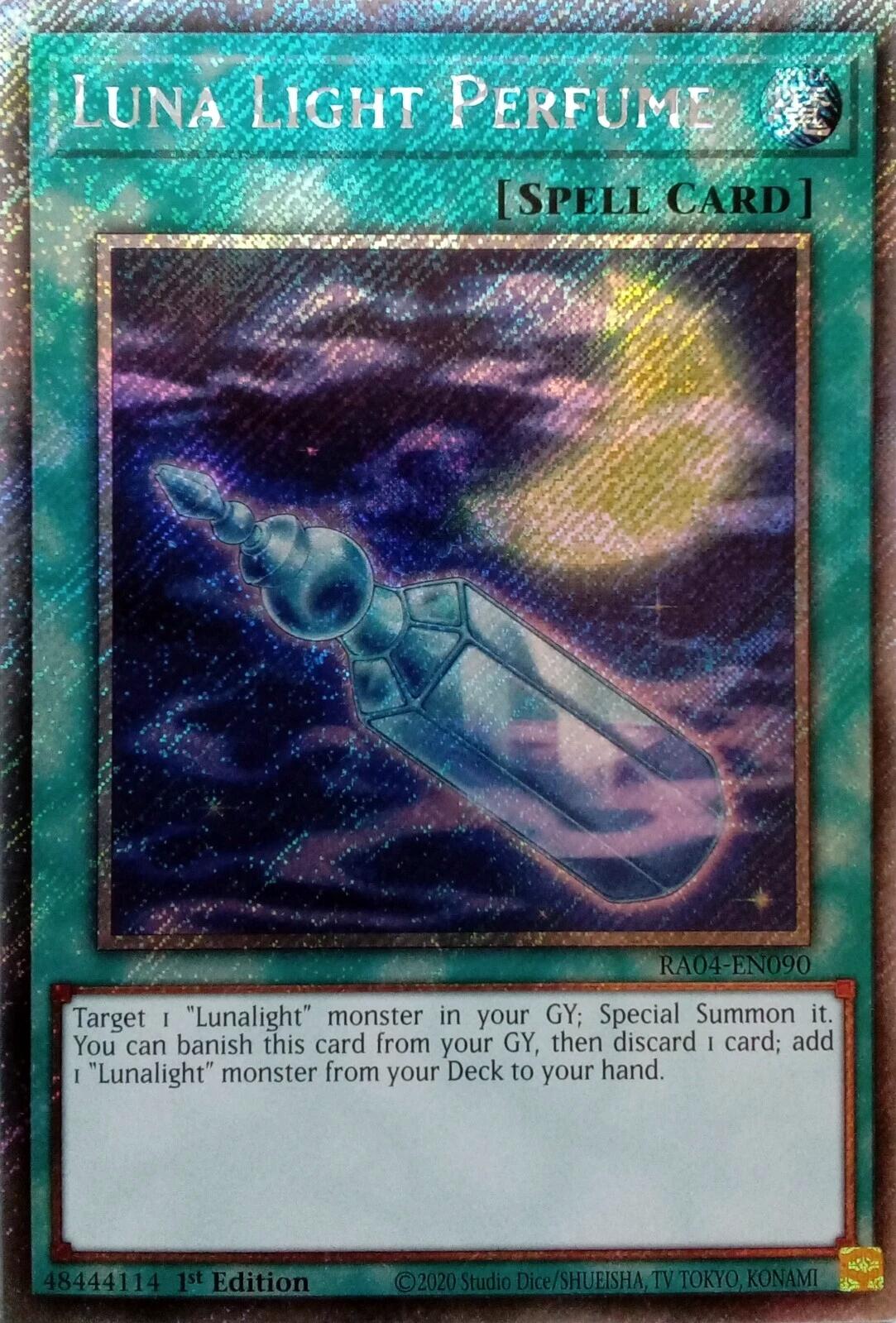 Luna Light Perfume [RA04-EN090] Platinum Secret Rare | Exor Games Bridgewater
