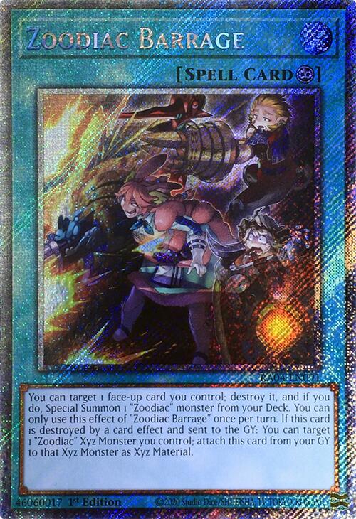 Zoodiac Barrage [RA04-EN091] Platinum Secret Rare | Exor Games Bridgewater