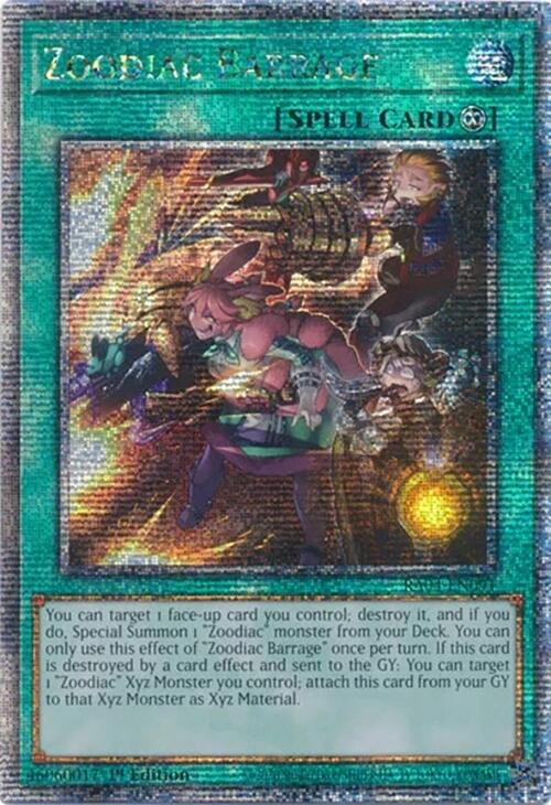 Zoodiac Barrage [RA04-EN091] Quarter Century Secret Rare | Exor Games Bridgewater