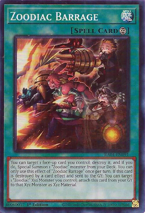 Zoodiac Barrage [RA04-EN091] Super Rare | Exor Games Bridgewater