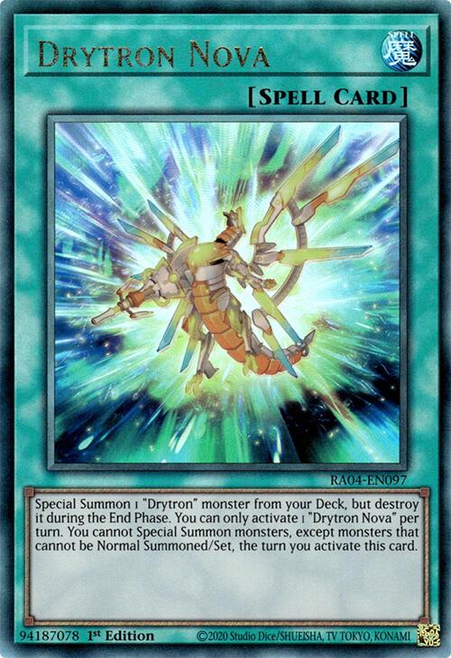 Drytron Nova [RA04-EN097] Prismatic Ultimate Rare | Exor Games Bridgewater
