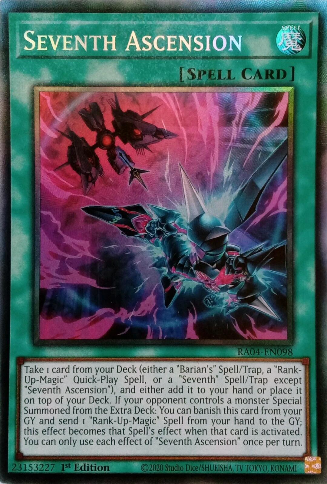 Seventh Ascension [RA04-EN098] Prismatic Collector's Rare | Exor Games Bridgewater