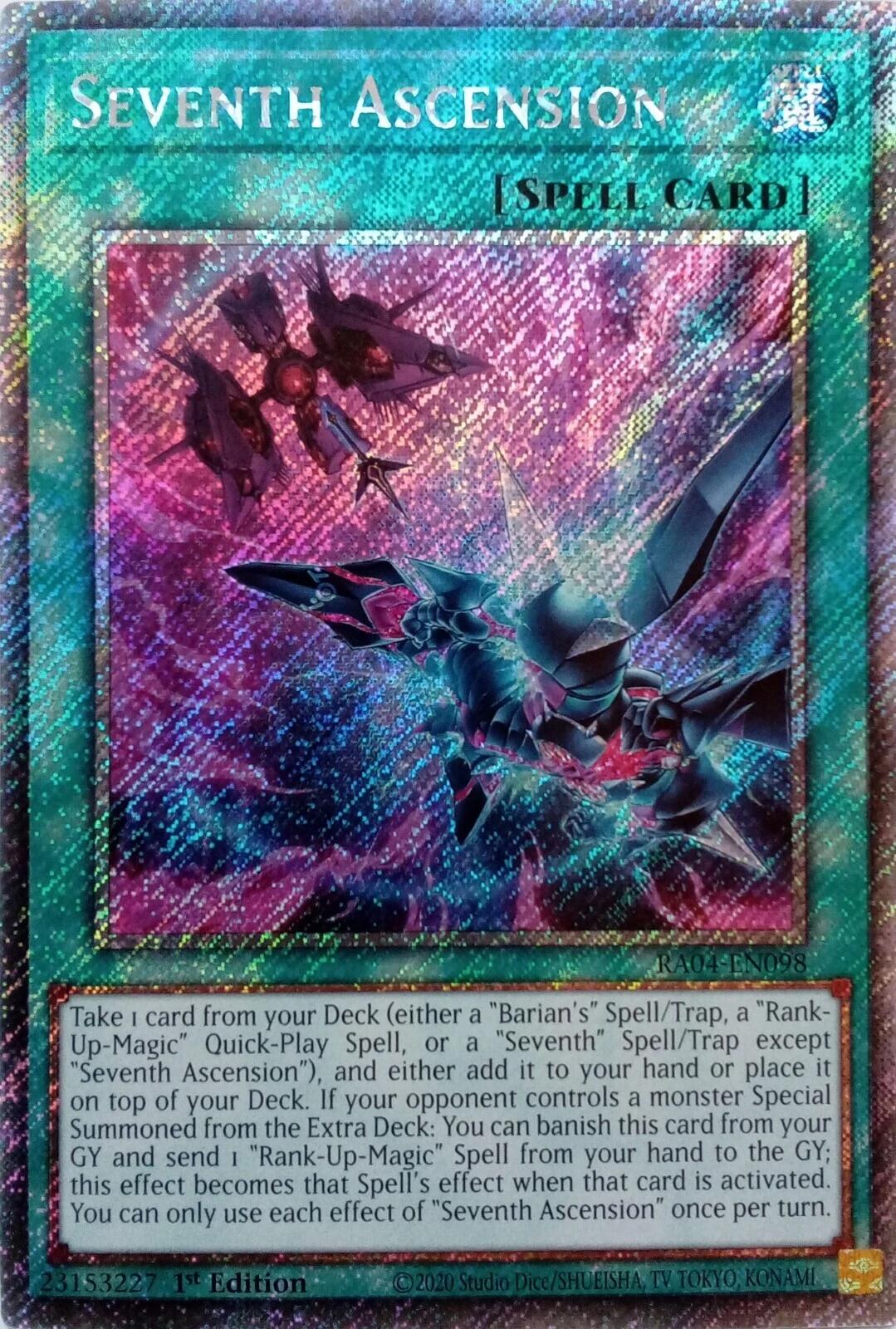 Seventh Ascension [RA04-EN098] Platinum Secret Rare | Exor Games Bridgewater