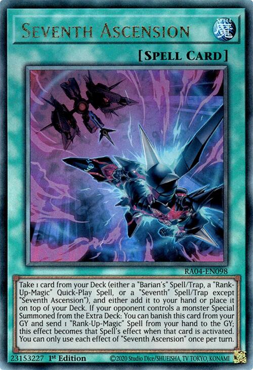Seventh Ascension [RA04-EN098] Prismatic Ultimate Rare | Exor Games Bridgewater