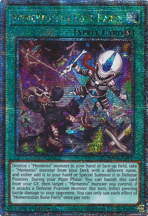 Mementotlan Bone Party [RA04-EN099] Quarter Century Secret Rare | Exor Games Bridgewater