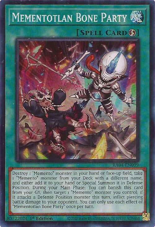 Mementotlan Bone Party [RA04-EN099] Super Rare | Exor Games Bridgewater