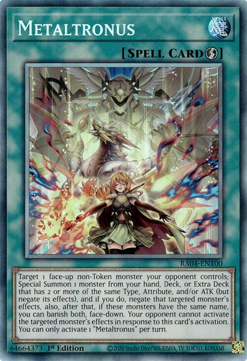 Metaltronus [RA04-EN100] Prismatic Collector's Rare | Exor Games Bridgewater