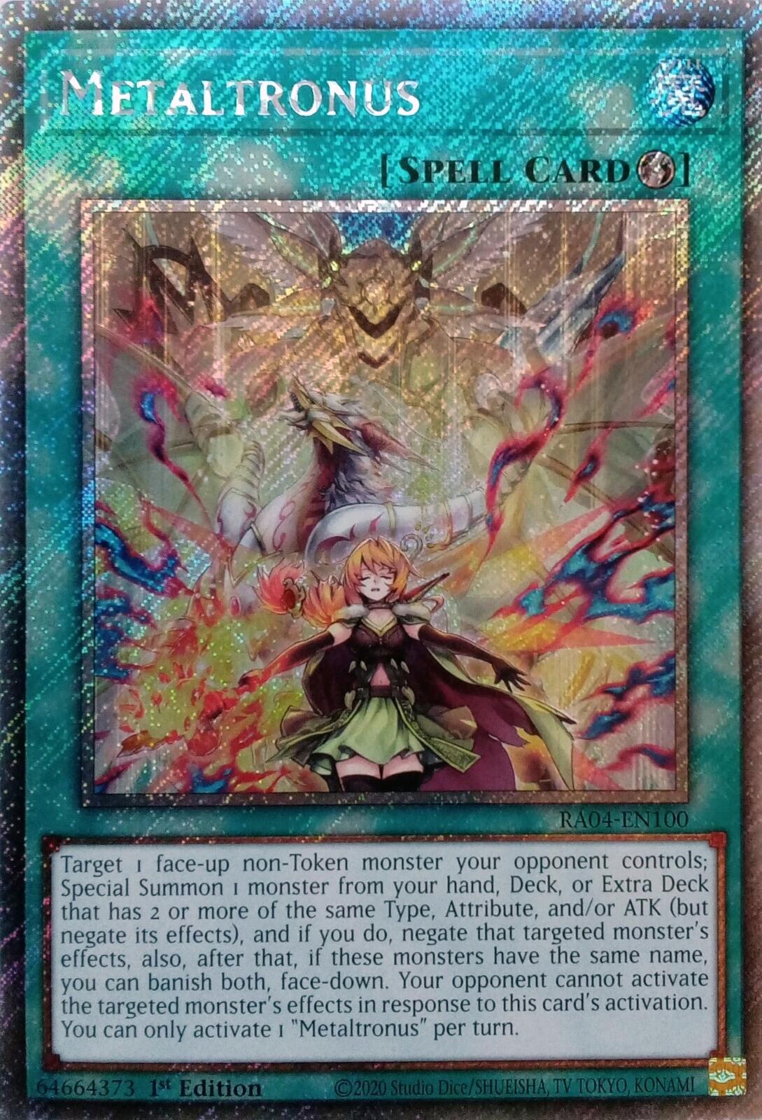 Metaltronus [RA04-EN100] Platinum Secret Rare | Exor Games Bridgewater