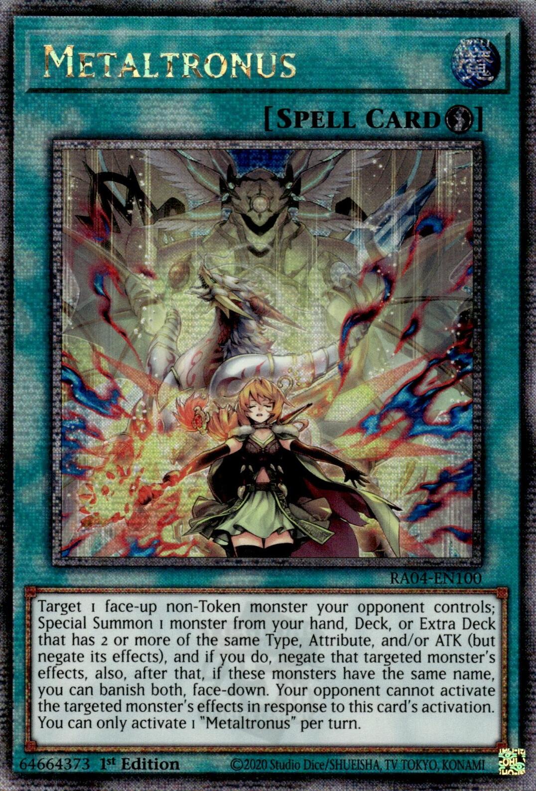 Metaltronus [RA04-EN100] Quarter Century Secret Rare | Exor Games Bridgewater