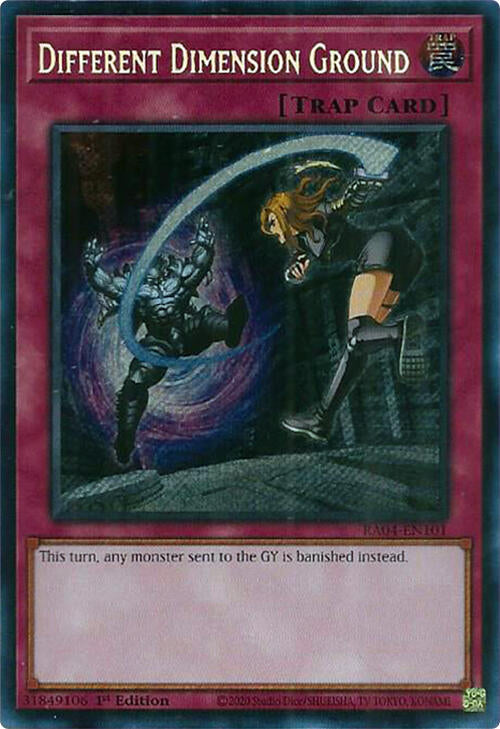 Different Dimension Ground [RA04-EN101] Secret Rare | Exor Games Bridgewater
