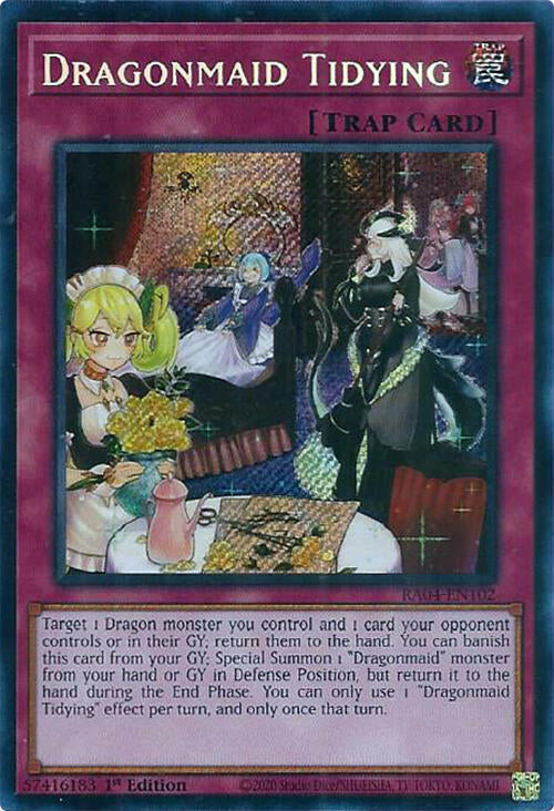 Dragonmaid Tidying [RA04-EN102] Secret Rare | Exor Games Bridgewater