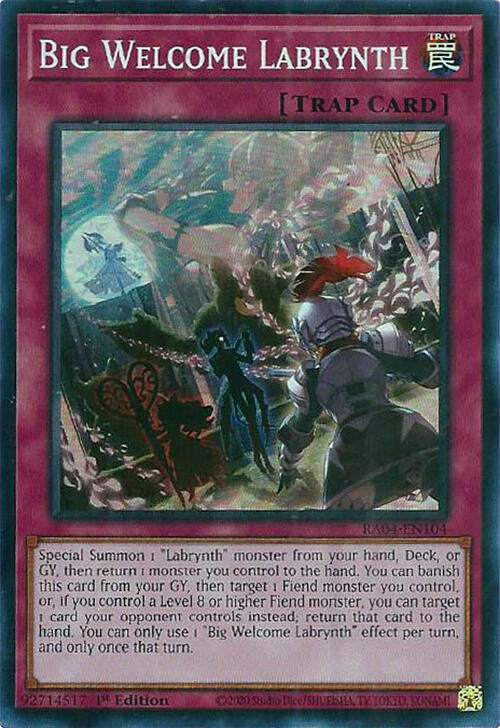 Big Welcome Labrynth [RA04-EN104] Super Rare | Exor Games Bridgewater
