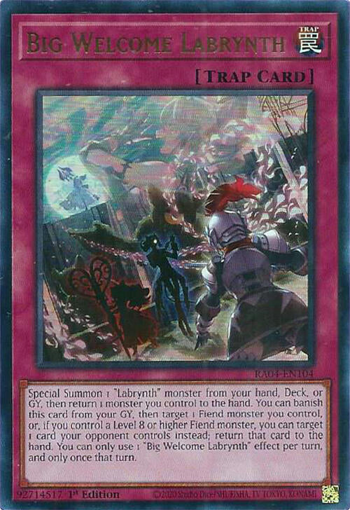 Big Welcome Labrynth [RA04-EN104] Ultra Rare | Exor Games Bridgewater