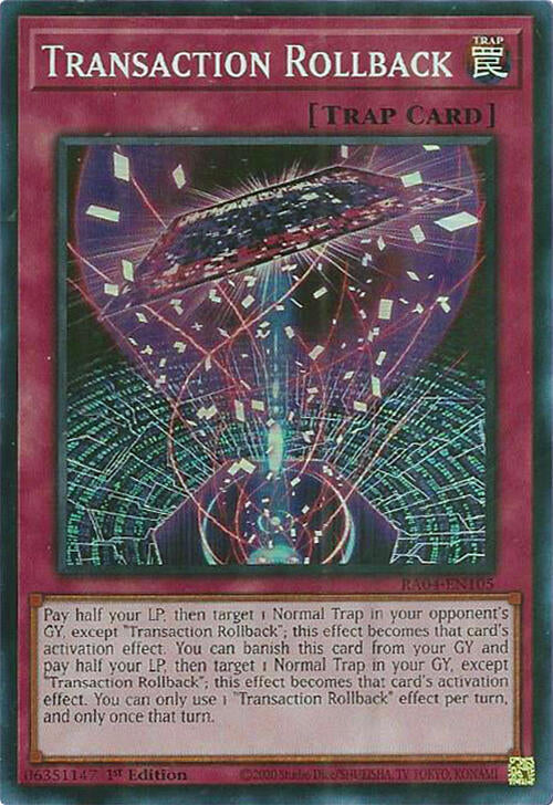 Transaction Rollback [RA04-EN105] Super Rare | Exor Games Bridgewater