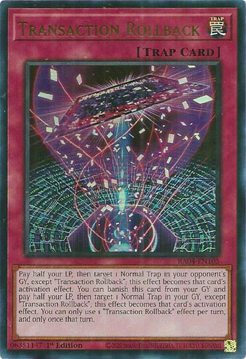 Transaction Rollback [RA04-EN105] Ultra Rare | Exor Games Bridgewater
