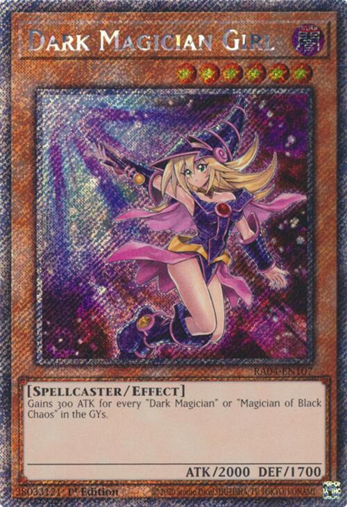 Dark Magician Girl (7th Art) [RA04-EN107] Platinum Secret Rare | Exor Games Bridgewater