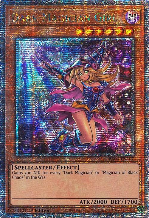 Dark Magician Girl (7th Art) [RA04-EN107] Quarter Century Secret Rare | Exor Games Bridgewater