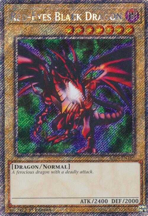 Red-Eyes Black Dragon (4th Art) [RA04-EN109] Platinum Secret Rare | Exor Games Bridgewater