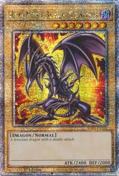 Red-Eyes Black Dragon (7th Art) [RA04-EN109] Quarter Century Secret Rare | Exor Games Bridgewater