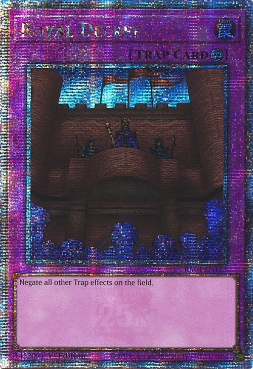 Royal Decree [RA04-EN113] Quarter Century Secret Rare | Exor Games Bridgewater