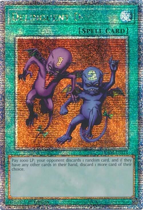 Delinquent Duo [RA04-EN114] Quarter Century Secret Rare | Exor Games Bridgewater