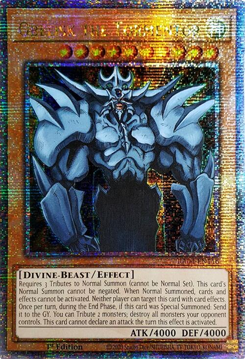 Obelisk the Tormentor [RA04-EN116] Quarter Century Secret Rare | Exor Games Bridgewater
