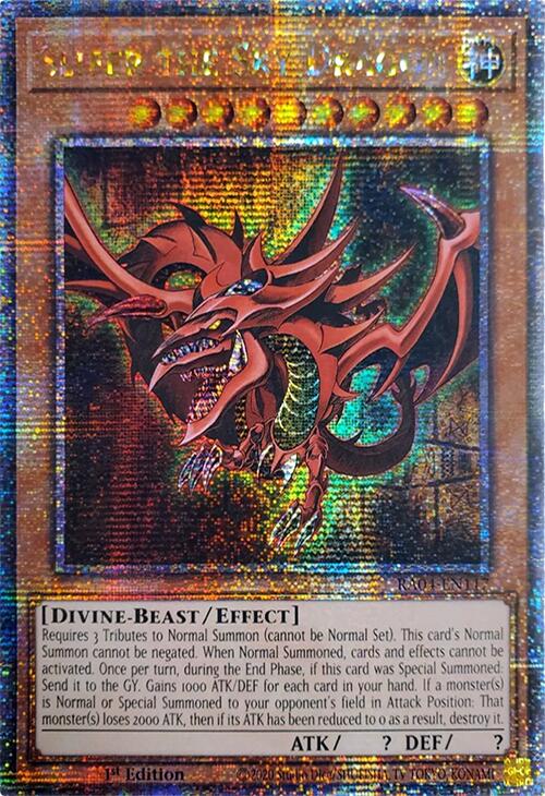 Slifer the Sky Dragon [RA04-EN117] Quarter Century Secret Rare | Exor Games Bridgewater