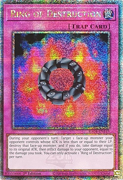 Ring of Destruction [RA04-EN119] Quarter Century Secret Rare | Exor Games Bridgewater