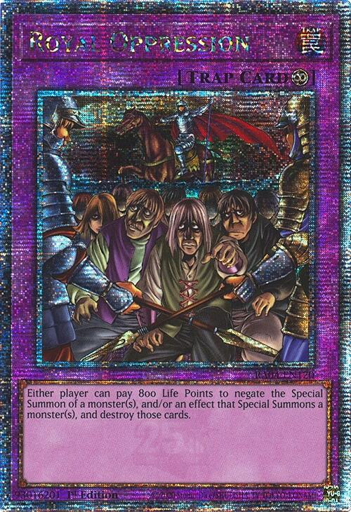 Royal Oppression [RA04-EN120] Quarter Century Secret Rare | Exor Games Bridgewater