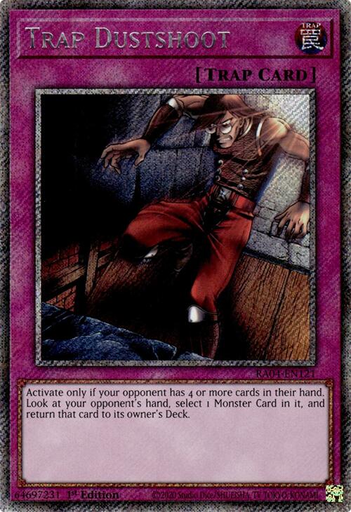 Trap Dustshoot [RA04-EN121] Platinum Secret Rare | Exor Games Bridgewater