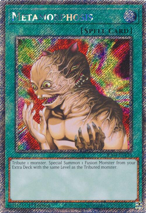 Metamorphosis [RA04-EN123] Platinum Secret Rare | Exor Games Bridgewater