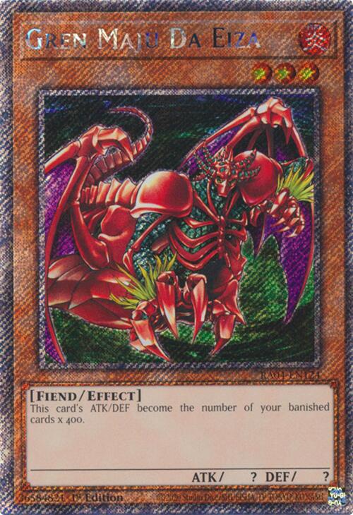 Gren Maju Da Eiza [RA04-EN124] Platinum Secret Rare | Exor Games Bridgewater