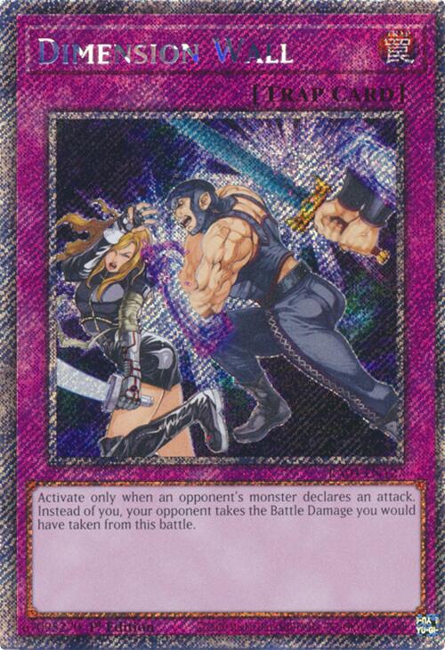 Dimension Wall [RA04-EN127] Platinum Secret Rare | Exor Games Bridgewater
