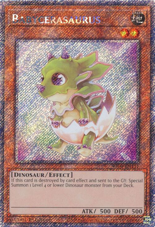 Babycerasaurus [RA04-EN131] Platinum Secret Rare | Exor Games Bridgewater