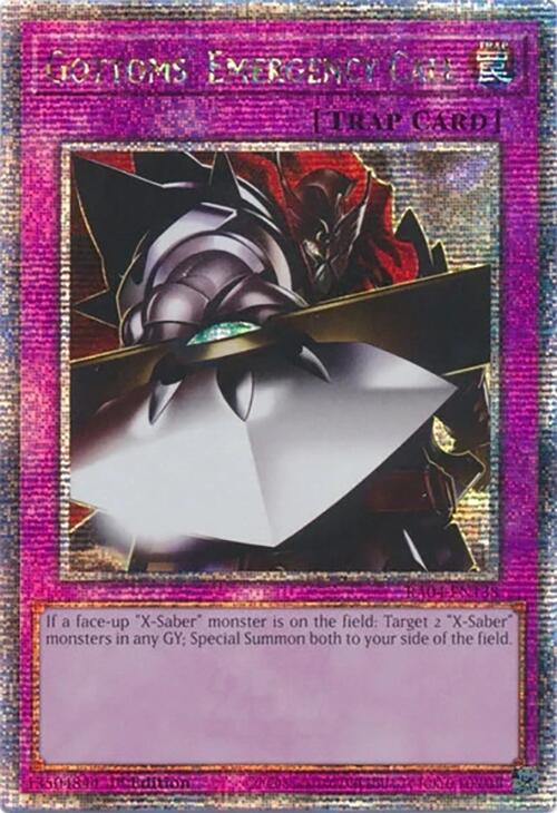 Gottoms' Emergency Call [RA04-EN138] Quarter Century Secret Rare | Exor Games Bridgewater