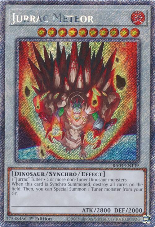 Jurrac Meteor [RA04-EN139] Platinum Secret Rare | Exor Games Bridgewater