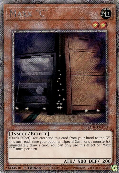 Maxx "C" [RA04-EN150] Platinum Secret Rare | Exor Games Bridgewater