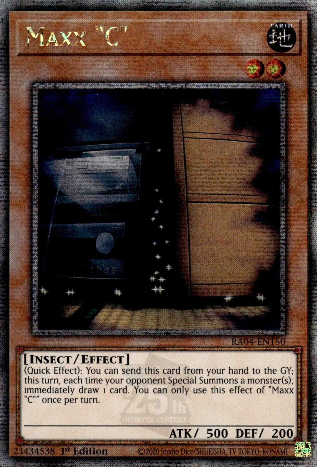 Maxx "C" [RA04-EN150] Quarter Century Secret Rare | Exor Games Bridgewater