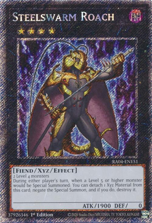 Steelswarm Roach [RA04-EN151] Platinum Secret Rare | Exor Games Bridgewater