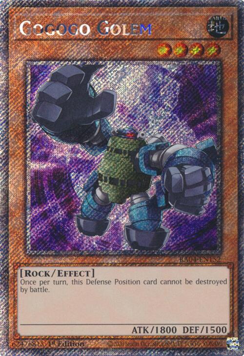 Gogogo Golem [RA04-EN152] Platinum Secret Rare | Exor Games Bridgewater