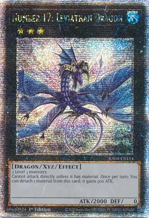 Number 17: Leviathan Dragon [RA04-EN154] Quarter Century Secret Rare | Exor Games Bridgewater