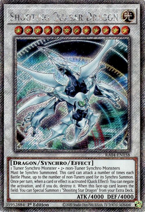 Shooting Quasar Dragon [RA04-EN158] Platinum Secret Rare | Exor Games Bridgewater