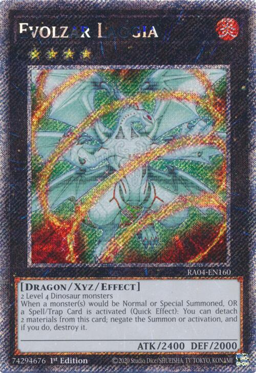 Evolzar Laggia [RA04-EN160] Platinum Secret Rare | Exor Games Bridgewater