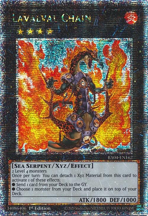 Lavalval Chain [RA04-EN162] Quarter Century Secret Rare | Exor Games Bridgewater